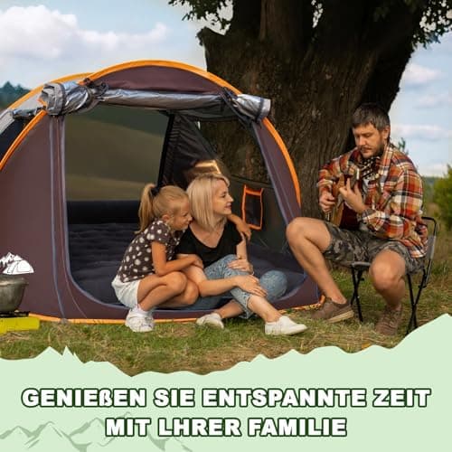 FORMIZON Pop Up Zelt 2 Personen Wasserdicht für Camping und Trekking mit Einfacher Einstellung und Sofort-Bereitschaft (