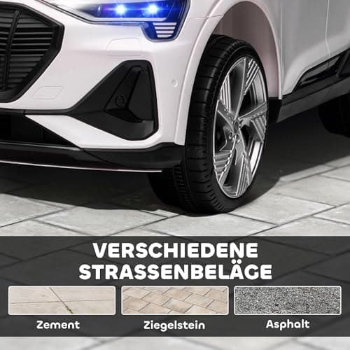 HOMCOM Elektro Kinderauto Audi E-tron, Fernbedienung, Musik, Sicherheitsgurt, Rosa  
HOMCOM Elektro Kinderauto 12V, Elek