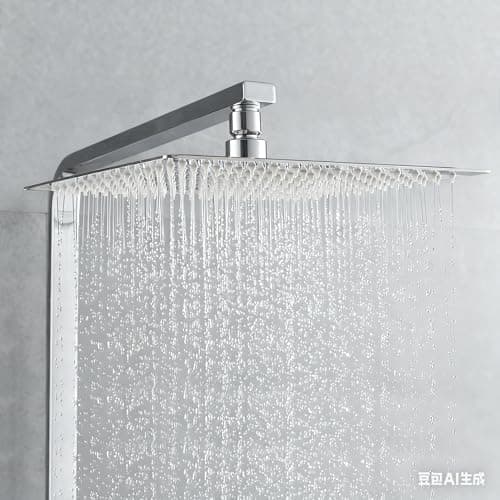 Klimatic 12 Zoll Regendusche Edelstahl AISI304 Anti-Kalk-Düsen Rund Duschkopf Regenbrausettung