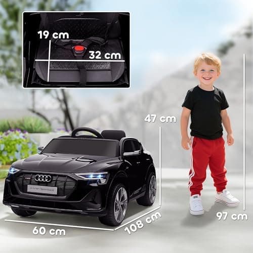 HOMCOM Elektro Kinderauto Audi E-tron, Fernbedienung, Musik, Sicherheitsgurt, Rosa  
HOMCOM Elektro Kinderauto 12V, Elek