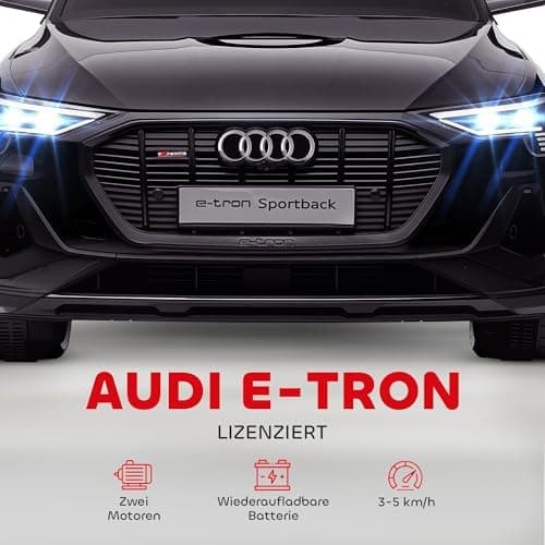 HOMCOM Elektro Kinderauto Audi E-tron, Fernbedienung, Musik, Sicherheitsgurt, Rosa  
HOMCOM Elektro Kinderauto 12V, Elek