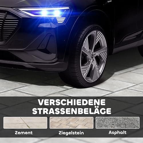 HOMCOM Elektro Kinderauto Audi E-tron, Fernbedienung, Musik, Sicherheitsgurt, Rosa  
HOMCOM Elektro Kinderauto 12V, Elek