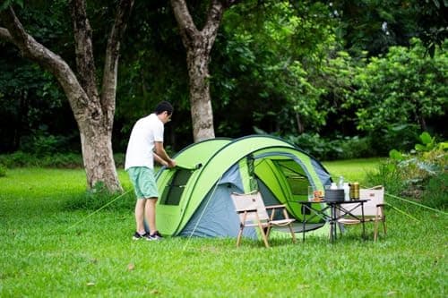 Three Bears 3-4 Personen Zelt - Schnell & Einfach aufbaufbar, Ideal für Camping & Outdoor-Abenteuer - Automatischer Aufb