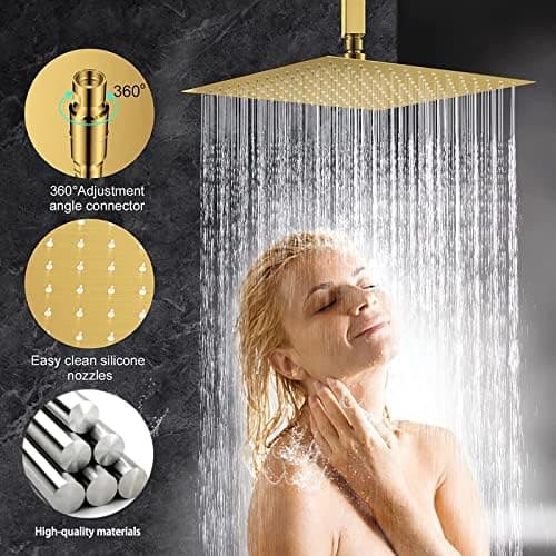 Regendusche Duschkopf Edelstahl AISI304 Anti-Kalk-Düsen
| Quadratischer Regenduschkopf 12 Zoll Regendusche
| Regendusch