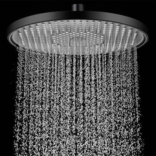 Regenduschkopf YUANNY Wasserspar 10 Zoll Stable ABS Chrom Universal-Kopfbrause Anti-Kalk-Düsen Ø 26 cm