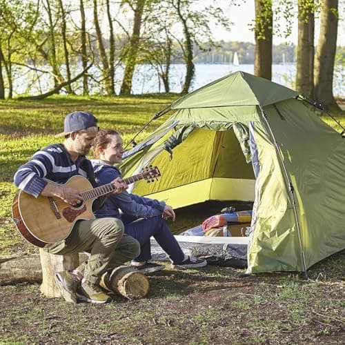 Lumaland 2-3 Personen Pop Up Camping Zelt | 4 Jahreszeiten Igluzelt | Leicht, Wasserdicht & Robust