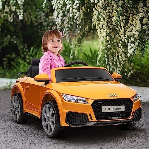HOMCOM Kinder Elektroauto für 3-5 Jährige mit 2,4 G Fernbedienung, Rot