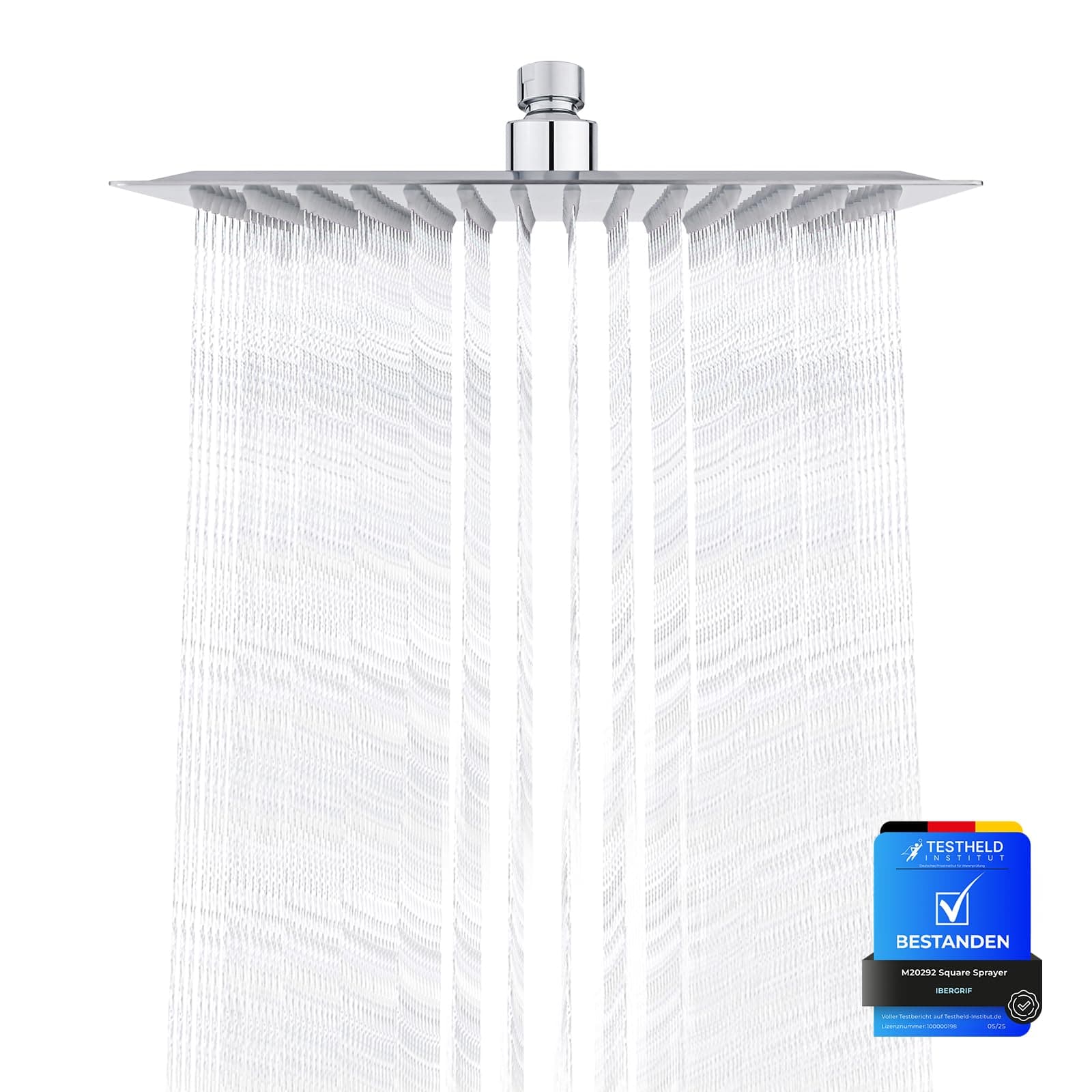 Ibergrif M20292 Duschkopf Regendusche 8 Zoll Edelstahl Durable Selbstreinigend Global Recycled Standard

Ibergrif M20292