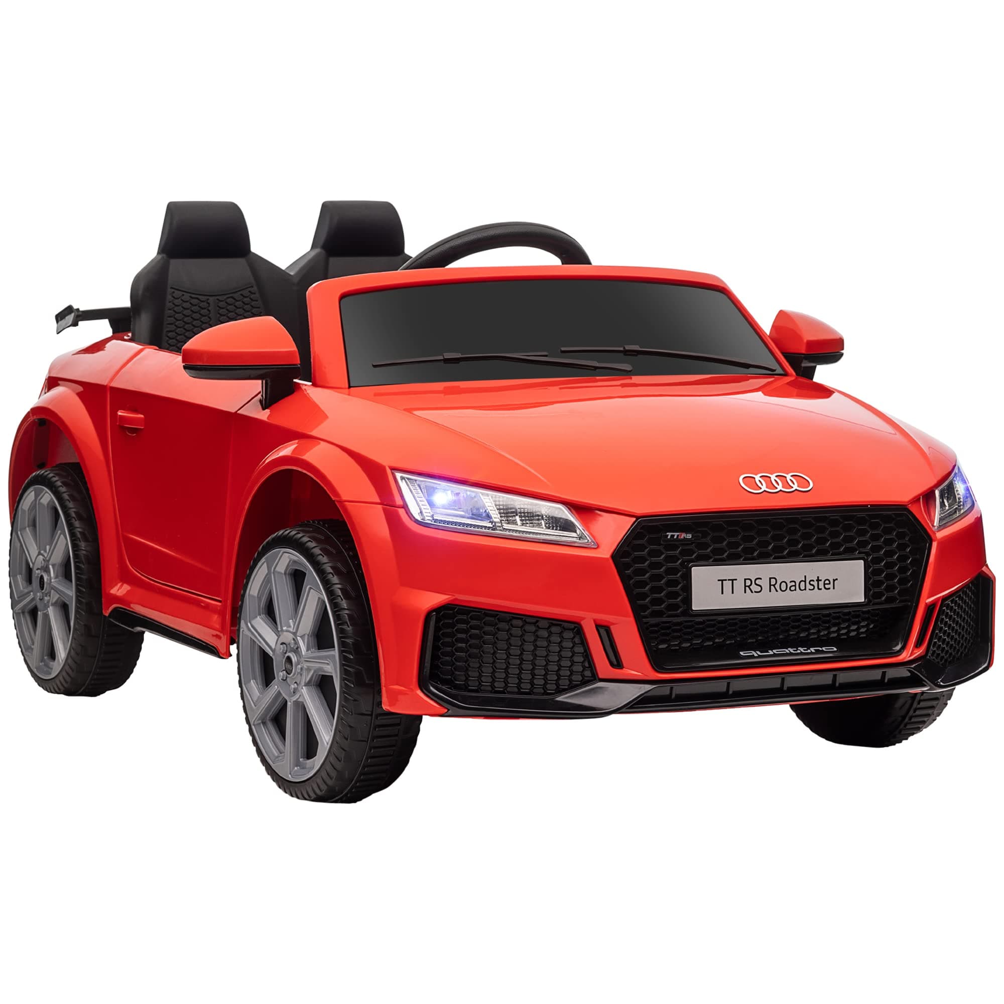 HOMCOM Kinder Elektroauto für 3-5 Jährige mit 2,4 G Fernbedienung, Rot